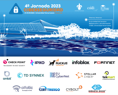Poster temáticas 4ta jornada ciberseguridad cudi 2023